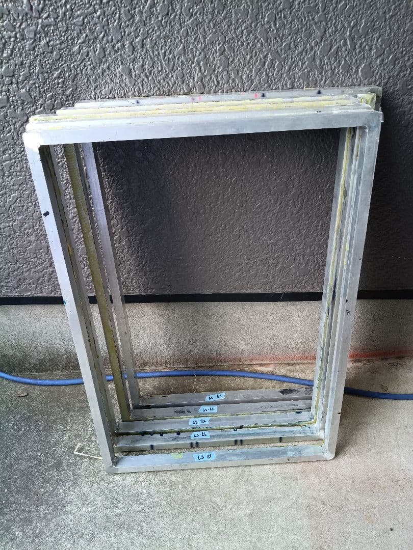 シルクスクリーン　アルミフレーム　12枚セット