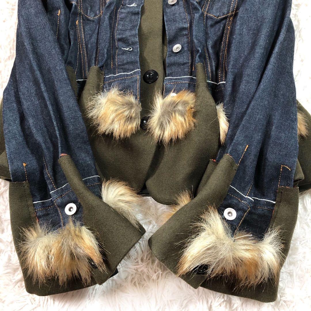 sacai ドッキング レイヤード デニムジャケット Gジャン ブルゾン