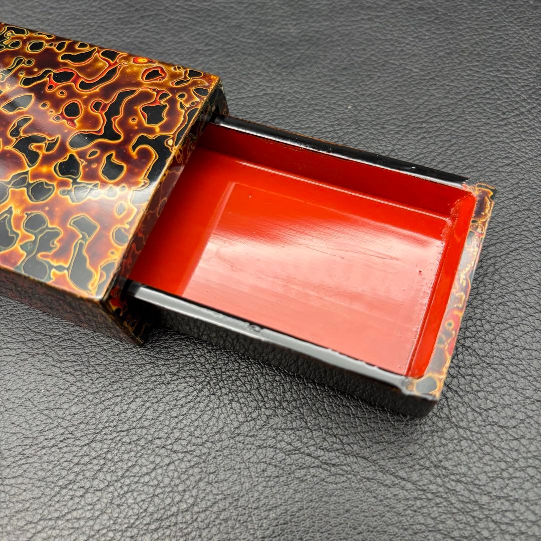 未使用【津軽塗】唐塗 《椀 箸 箸置き》ペア セット/夫婦椀 組椀