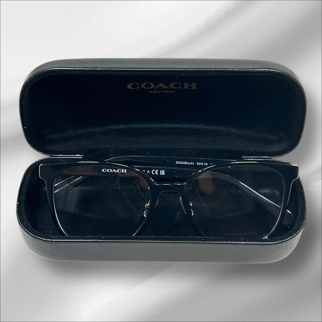 現行✨COACH ディズニーコラボ　ブラックフレーム メガネサングラス