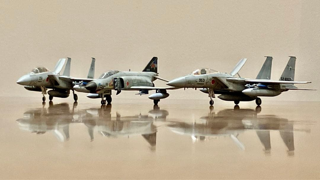 F-15J/DJ イーグル & F-4EJ改ファントム 1/144