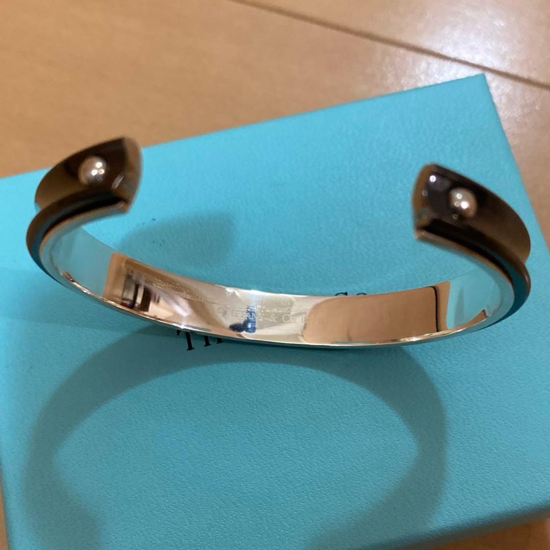 Tiffany ティファニー 1837 ブラック チタン バングル ナロー カフ