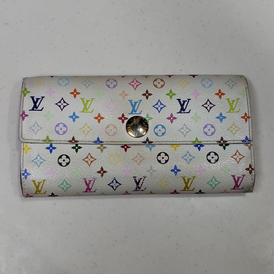 正規店購入　LOUIS VUITTON　マルチカラー　ホワイト　長財布