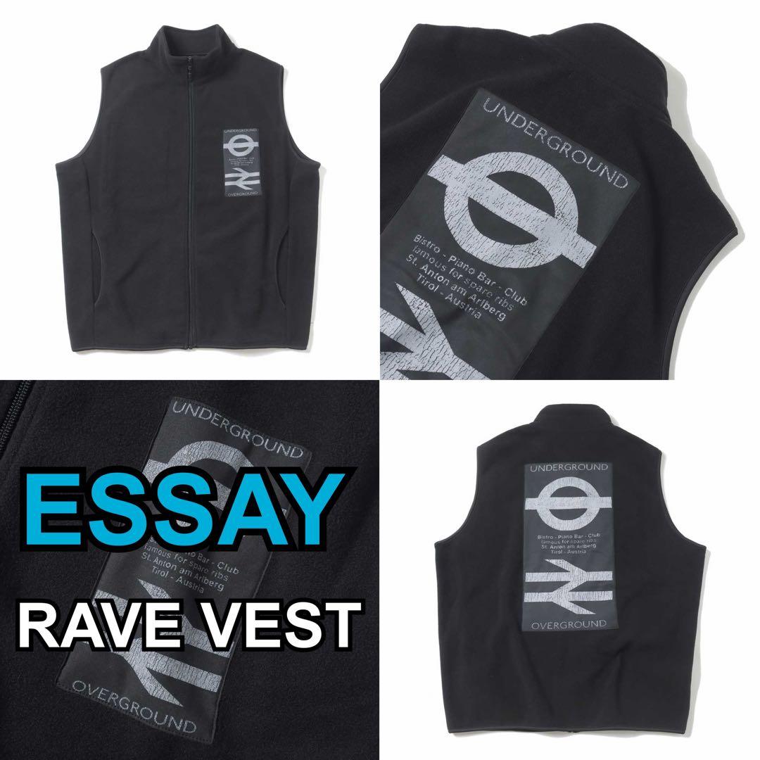 トップス ESSAY RAVE VEST BALLOON YOKE URU is-ness