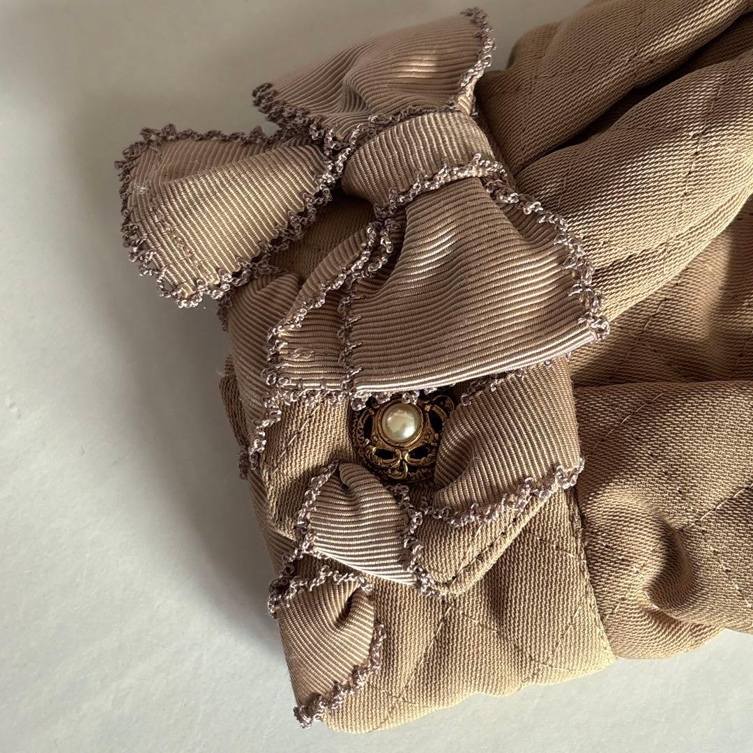 ヴィンテージ カネコイサオ リボン レース キルティング ブルゾン アウター