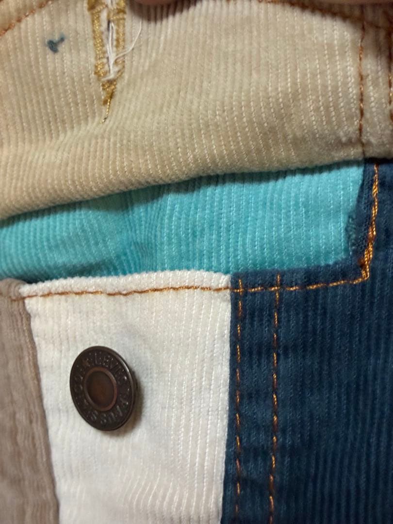 リーバイス/コーデュロイ/マルチカラー/USA製/クレイジージャケット