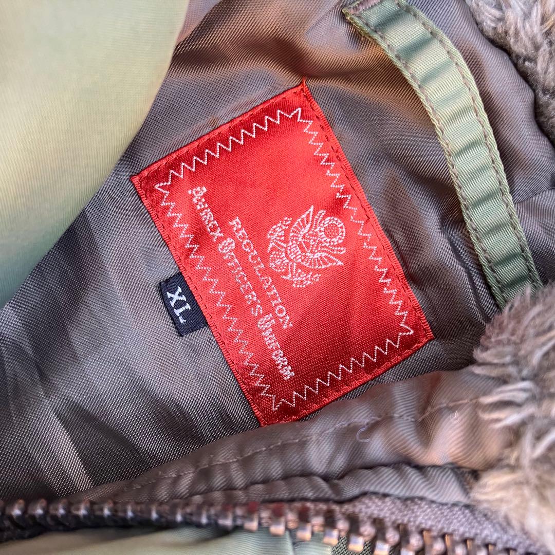 AVIREX N-2B フライトジャケット XL ミリタリー セージグリーン