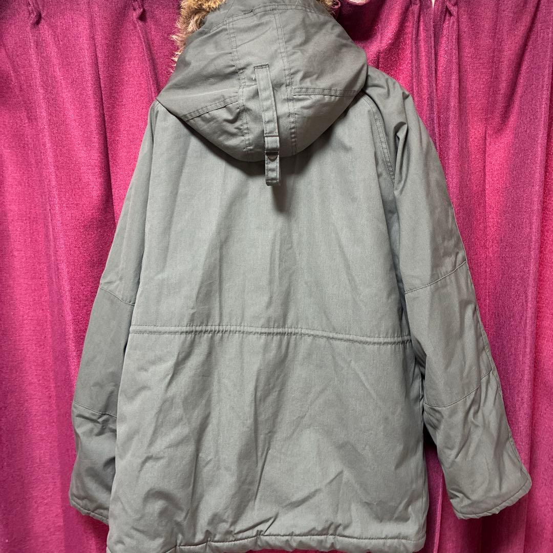 状態良好ヴィンテージリアルファー付きフード ミリタリージャケットN-3B90s