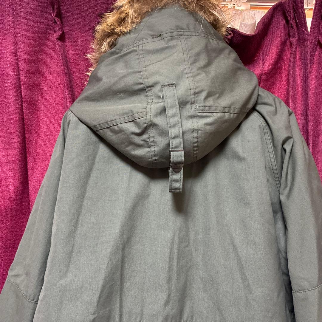 状態良好ヴィンテージリアルファー付きフード ミリタリージャケットN-3B90s