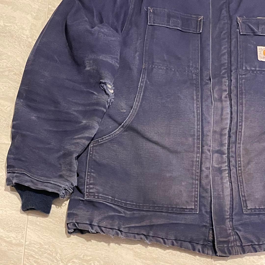 carhartt カーハートトラディショナルコート 鬼フェードネイビー XL相当