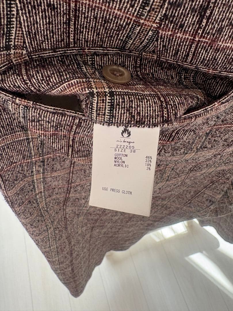 パンツ M's braque TUCKED WIDE PANTS