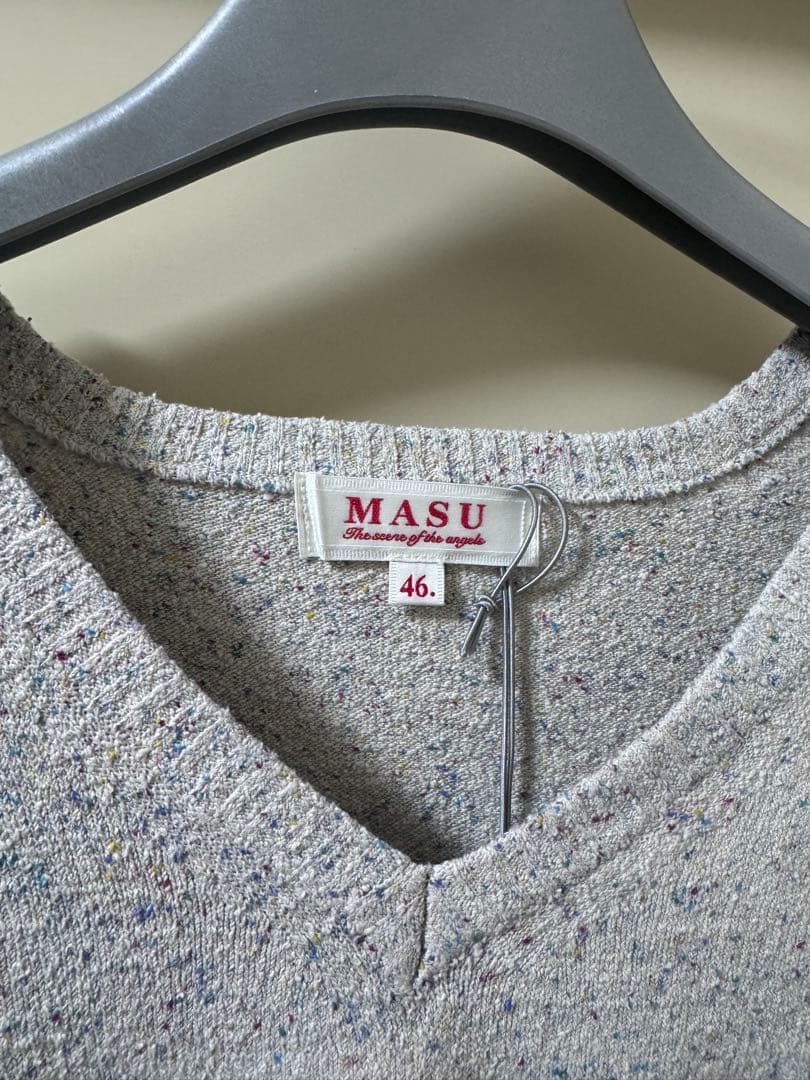 トップス MASU SILK NEP SWEATER - WHITE