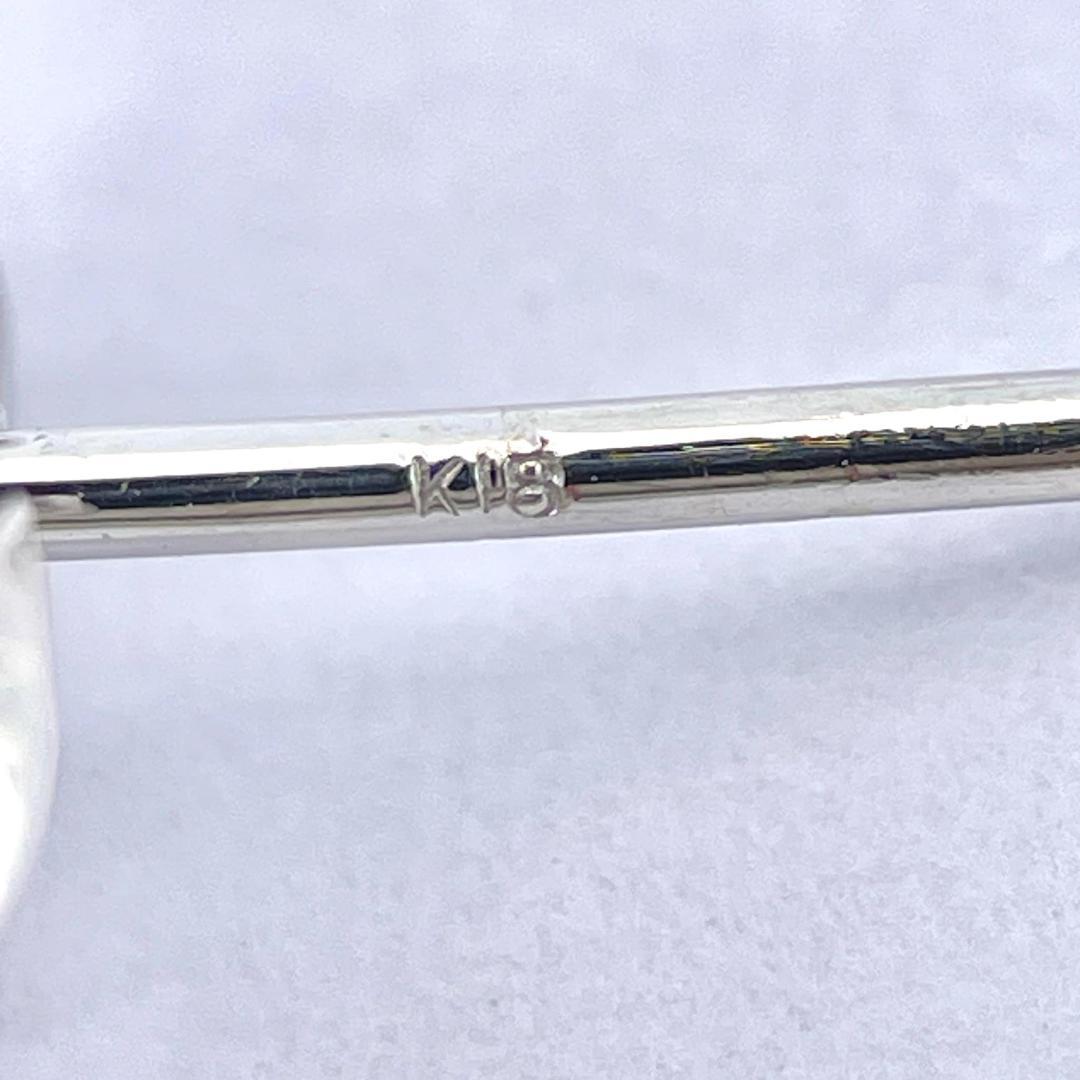 美品 ロイヤルアッシャー ダイヤ 0.40ct ブローチ K18 Pt900 金
