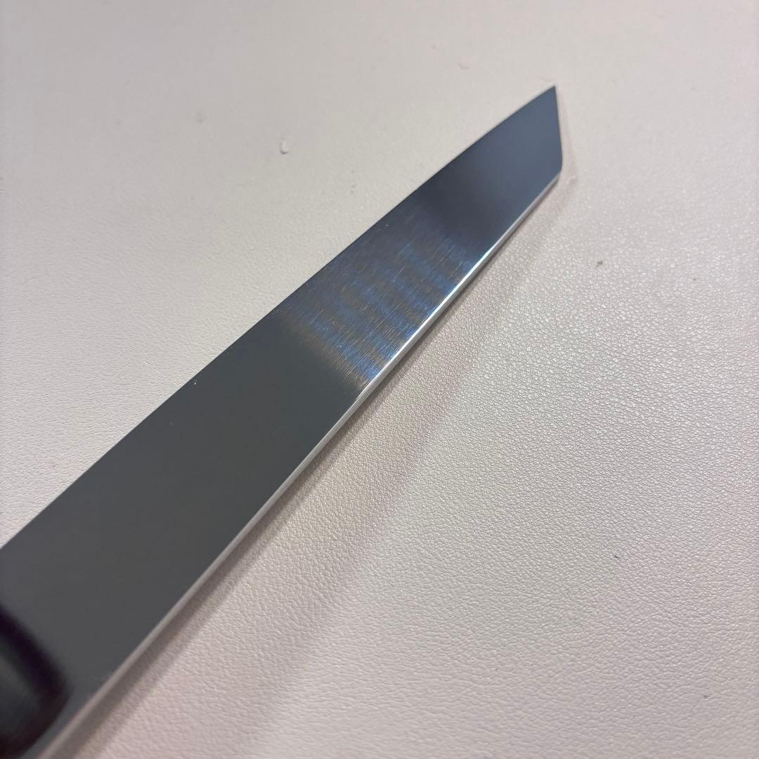 270mm 切付柳刃包丁 鏡面 黒檀紫檀八角柄 刺身包丁 全鋼「鞘」