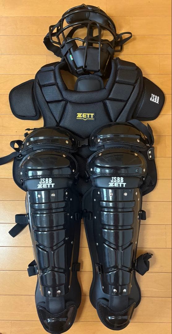 ZETT キャッチャー防具 3点セット(収納袋付き)