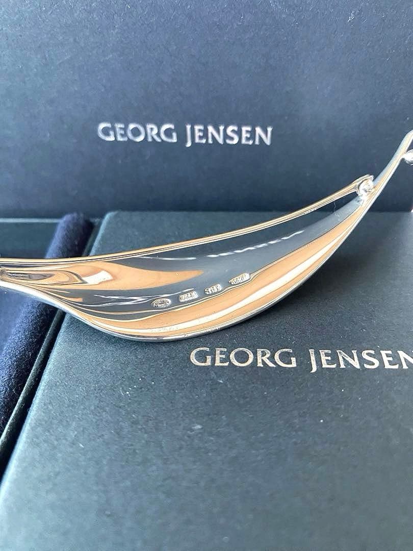 極美品プリュム羽ジョージジェンセンブローチ391TORUN