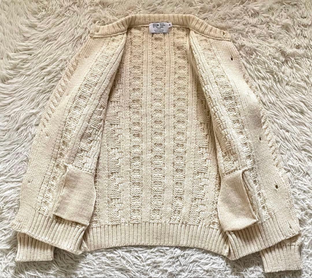 【美品】Kerrywoollenmills ケーブルニットカーディガン