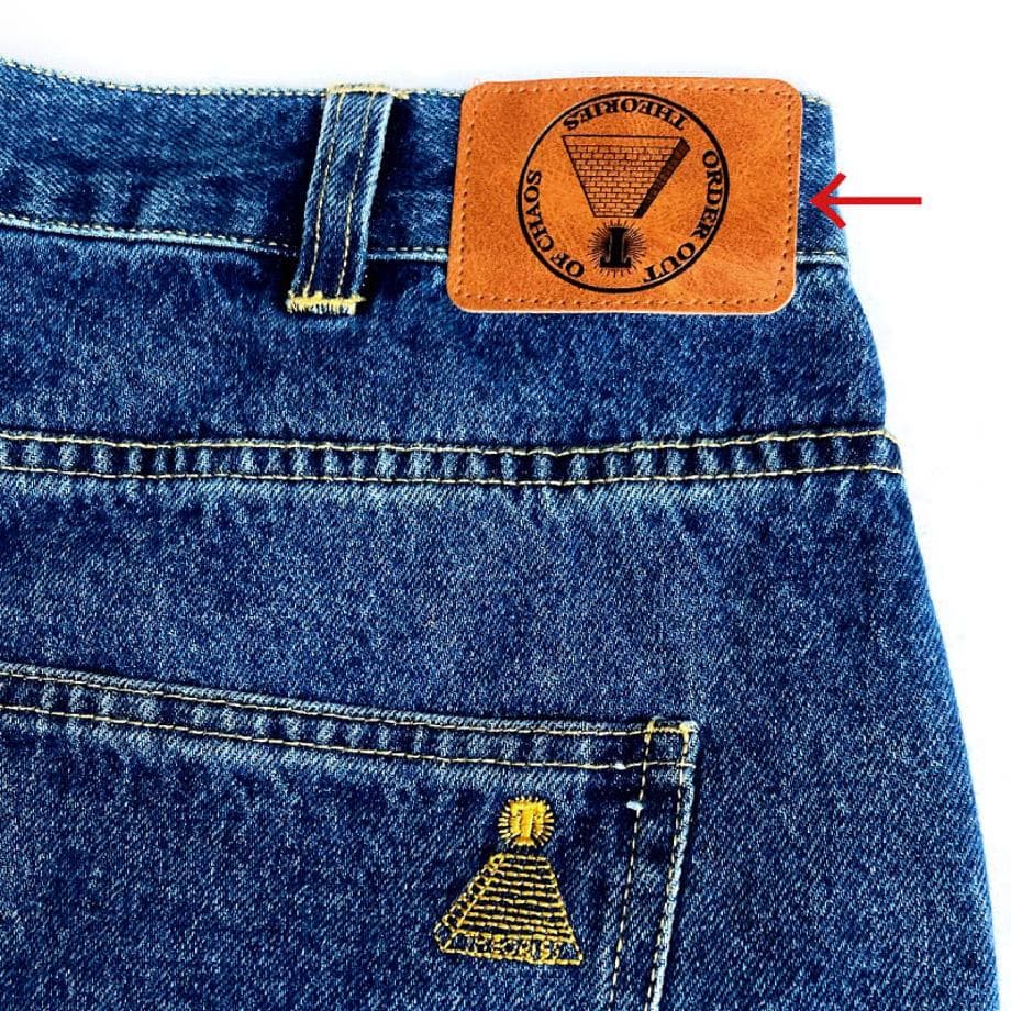 パンツ Theories pants scribble jeans WASHEDBLUE