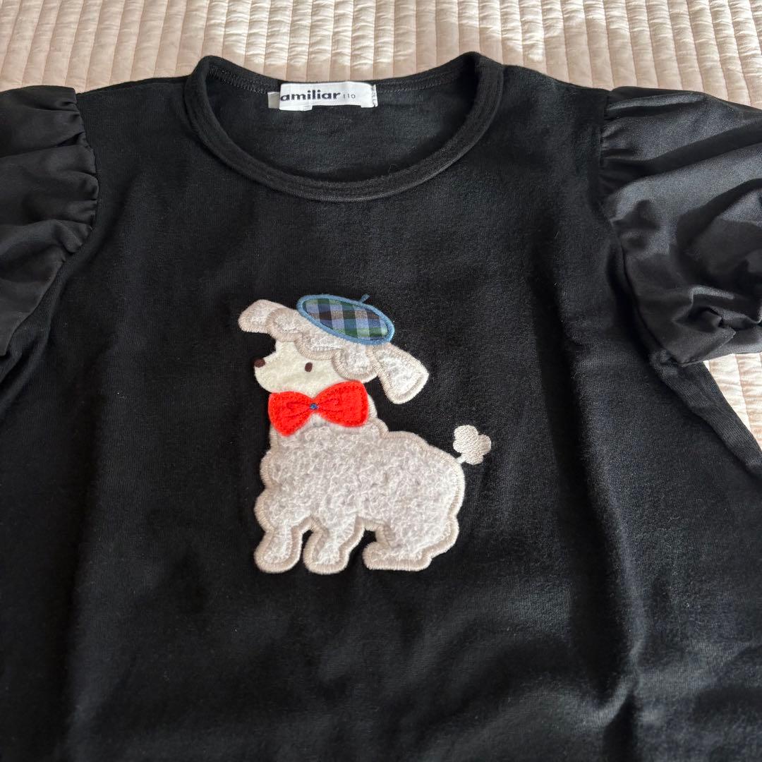 美品　ファミリア　Tシャツ・キュロット　110・100