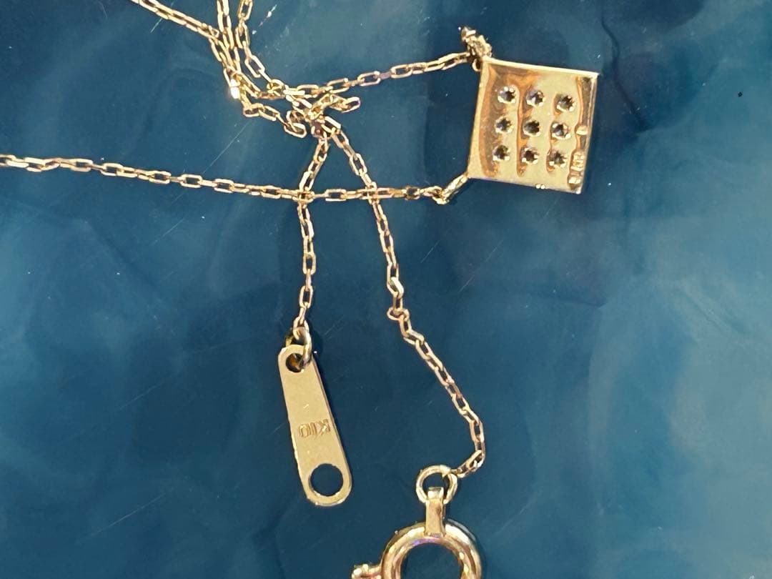 ダイヤモンドネックレス10Kイエロー