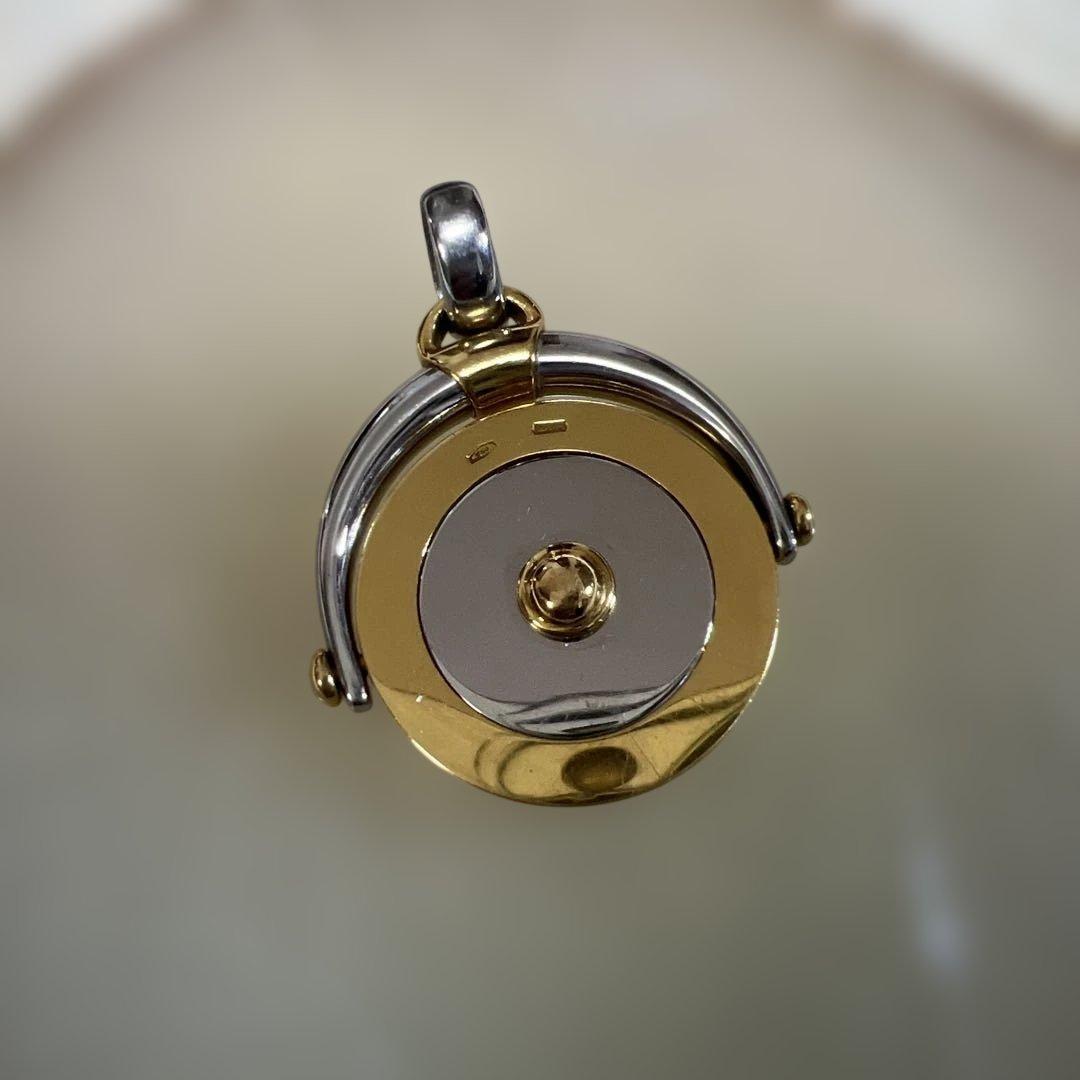 ブルガリネックレストップ山羊座 18kゴールド、ステンレス