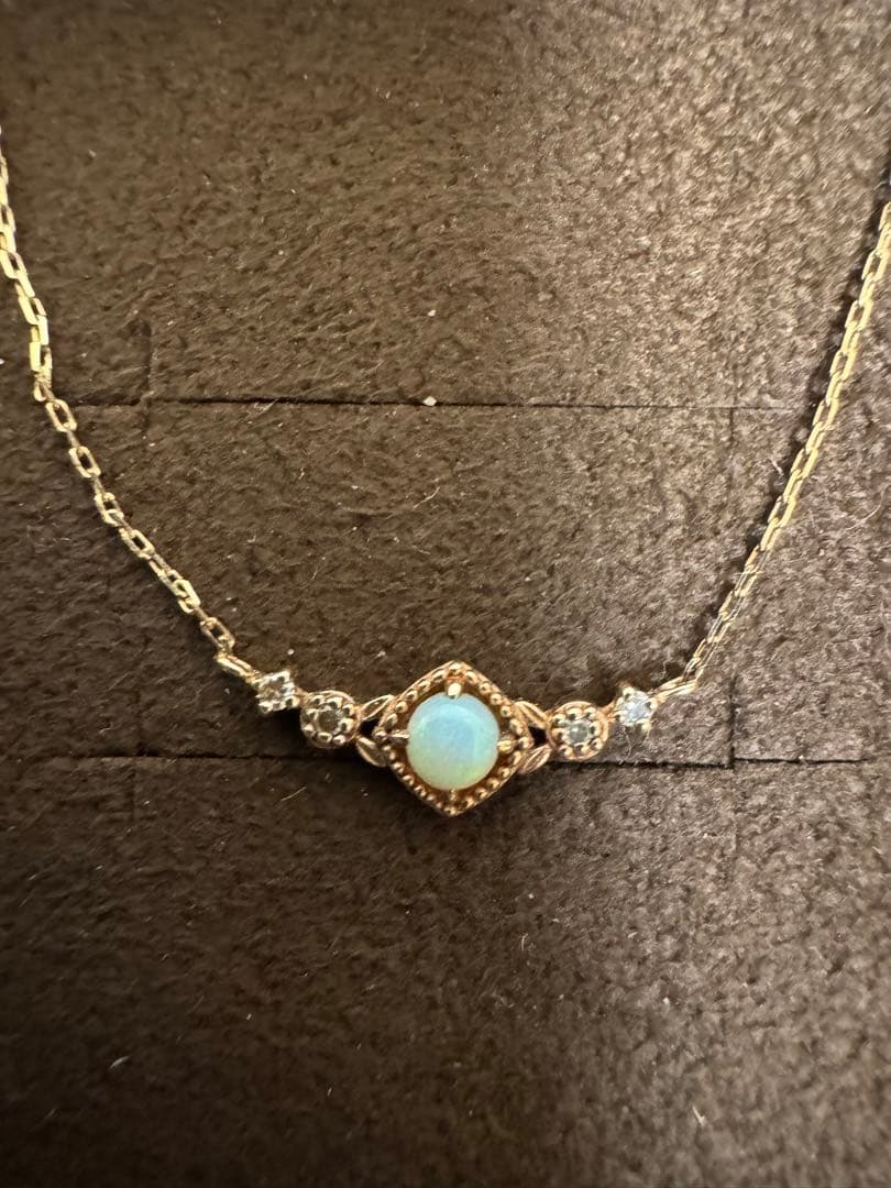 agete K10 オパール　ネックレス