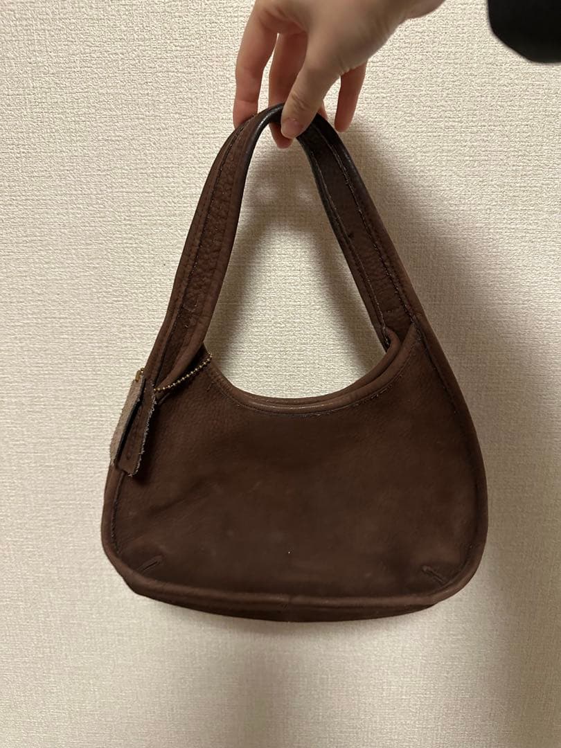 COACH ハンドバッグ スウェード ブラウン Oldcoach vintage
