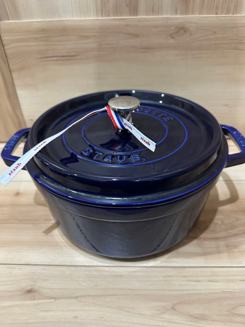 ⭐️早い者勝⭐️レア❗️staub ピコ・ココット ラウンド 24グランブルーストウブ