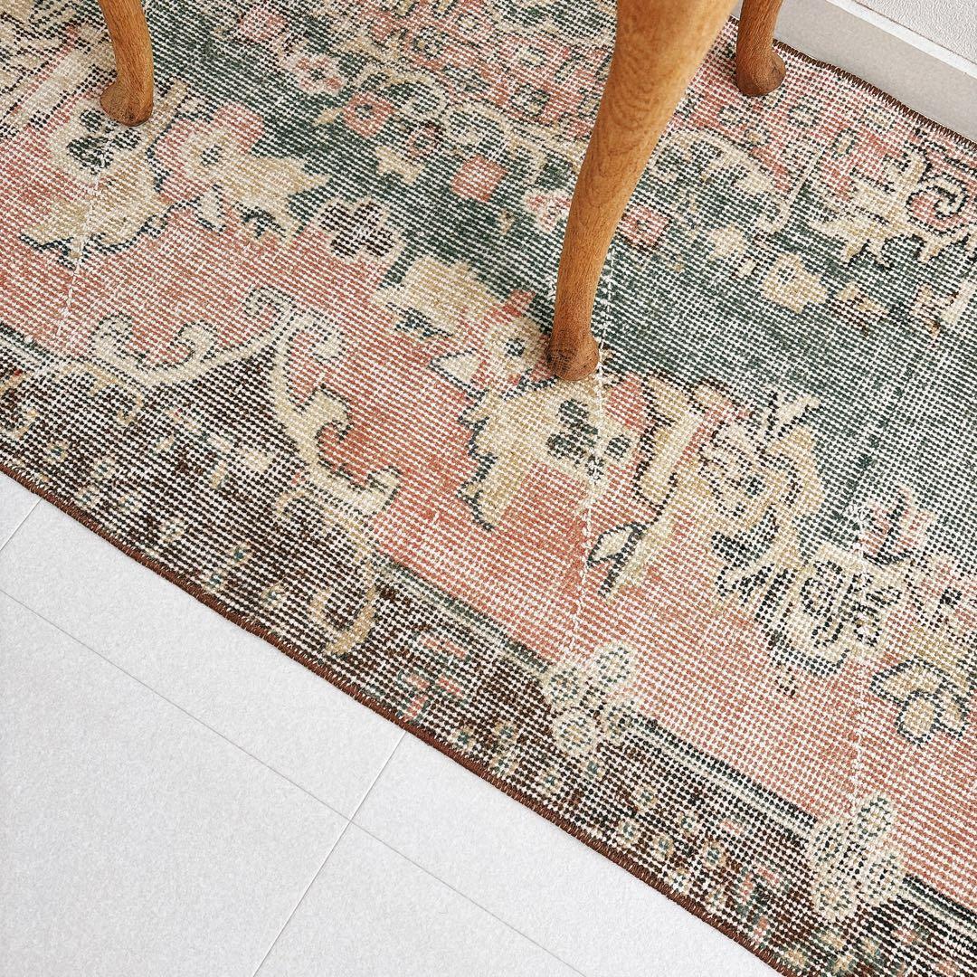 トルコ　ヴィンテージラグ　ランナーラグ