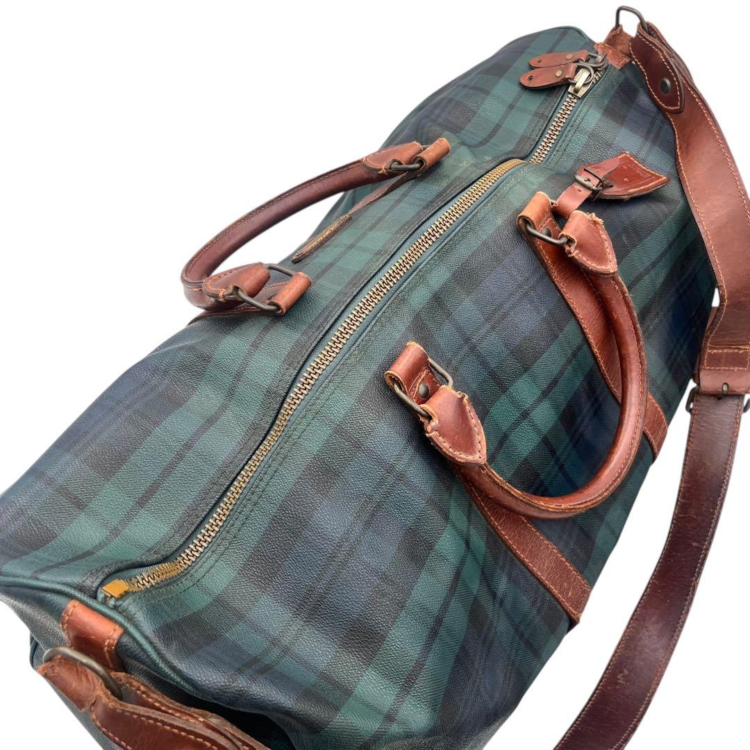 【売り切り価格】RALPH LAUREN ボストンバッグ グリーン レザー