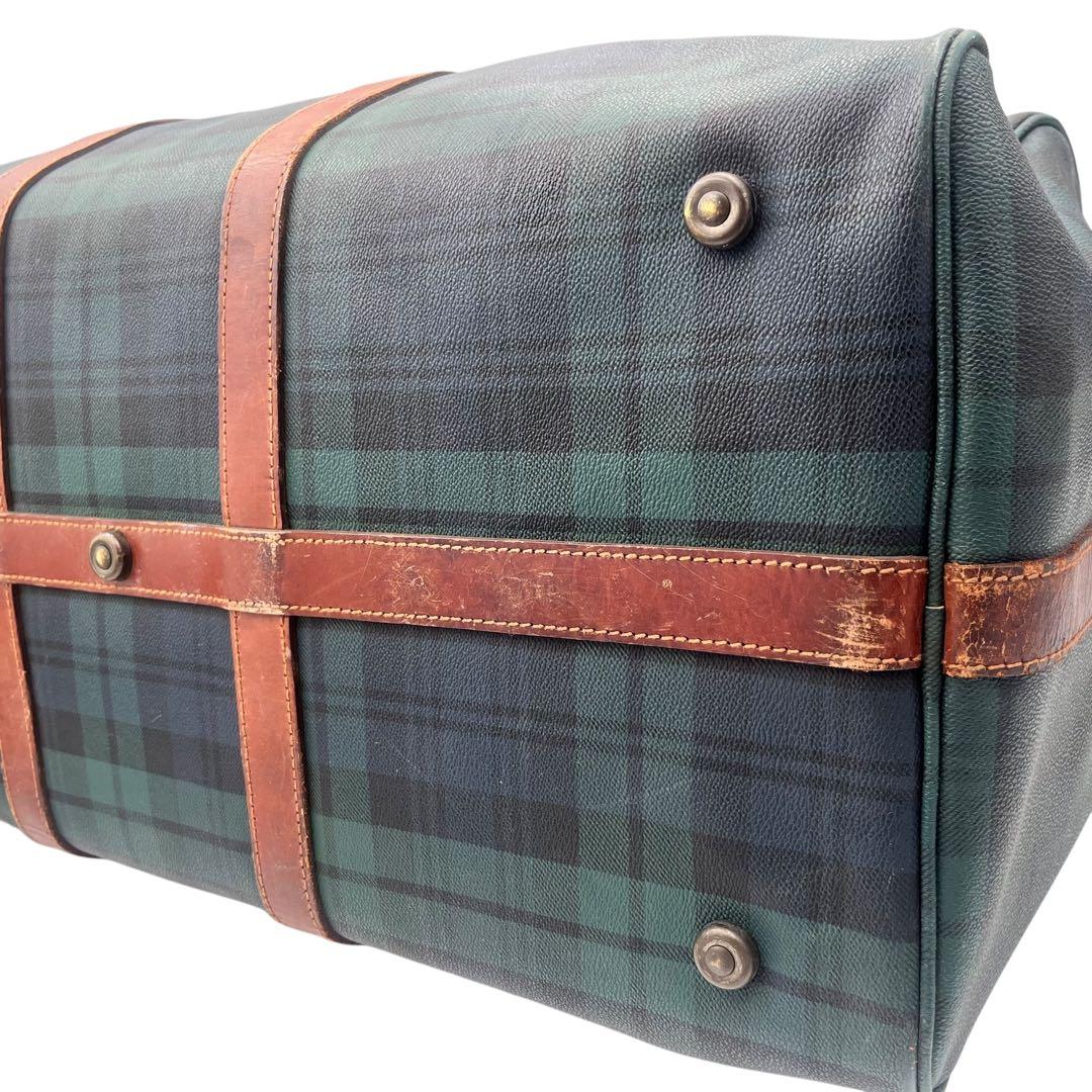 【売り切り価格】RALPH LAUREN ボストンバッグ グリーン レザー