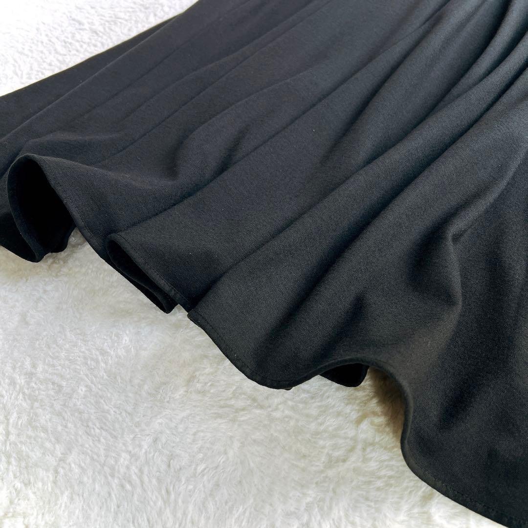 【kagure かぐれ】ウールカットパイピングワンピース(F)ウール100% 黒