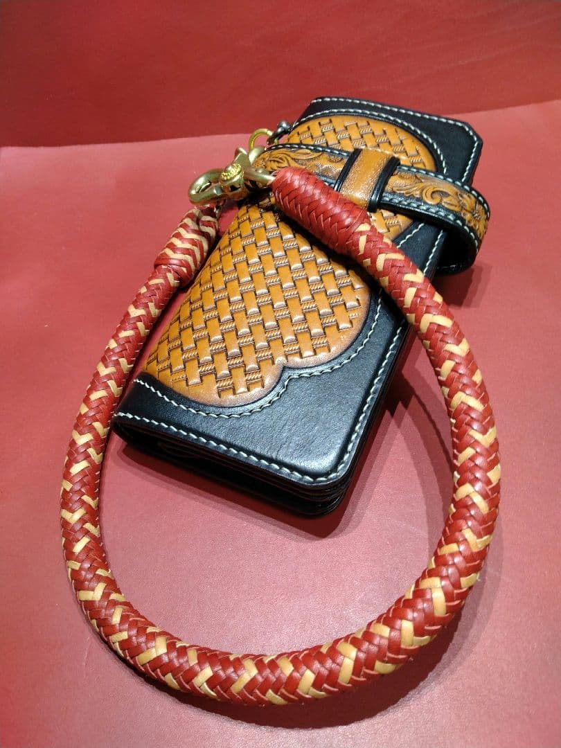 ★Stoutlover様★16本編みウォレットロープ☆栃木＆ハーマンオークレザー