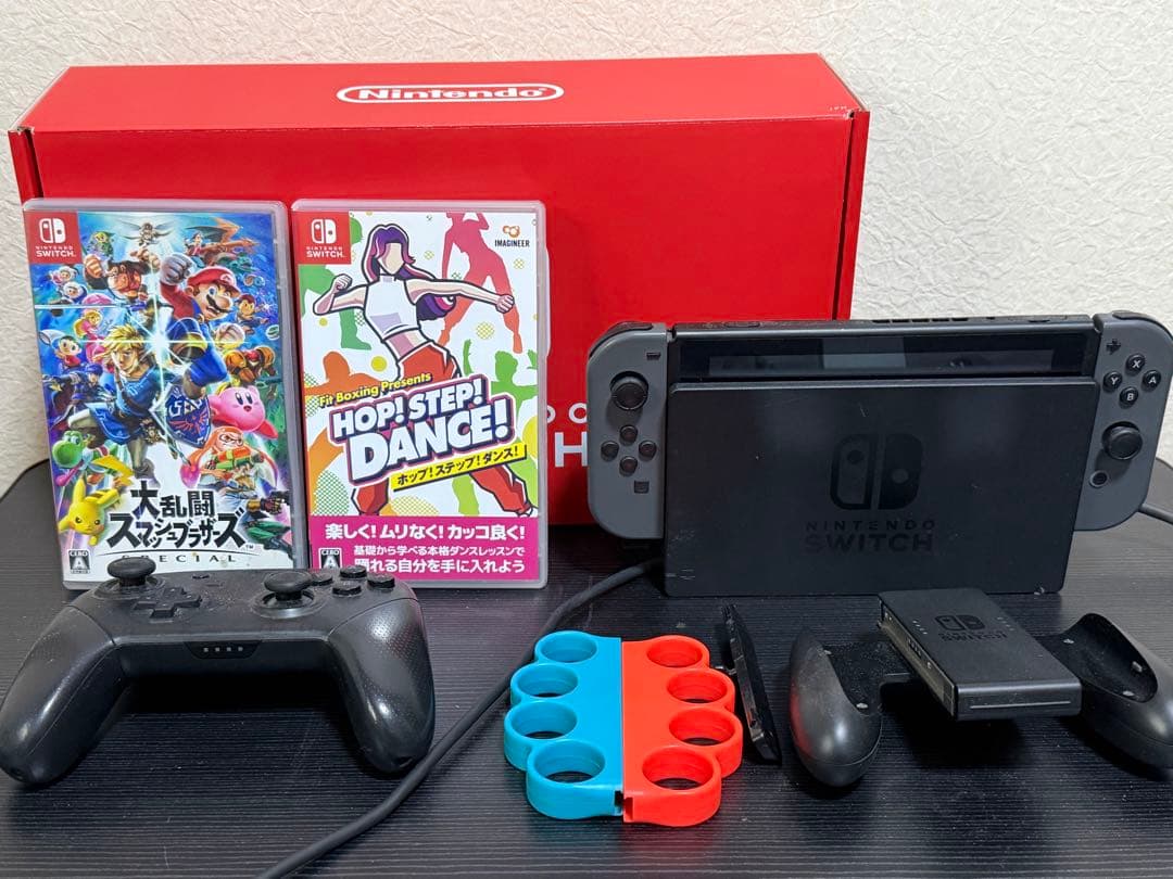 Nintendo Switch 本体 ゲームソフト プロコン グリップ付き
