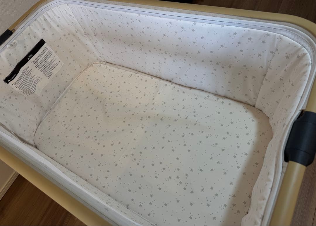 HZDMJ ベビーベッド　カーキ(ベージュ)