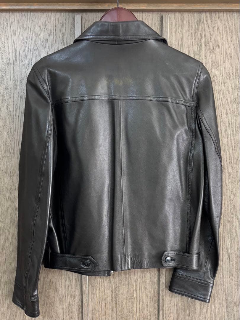 アニエスベー スペシャル　羊革　シングルライダース風　革ジャン　フランス製