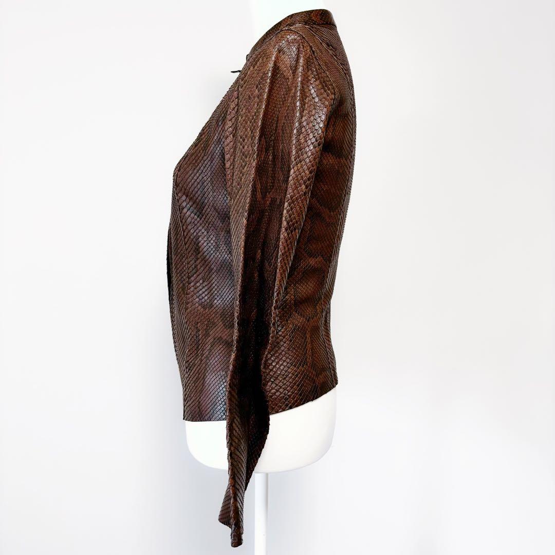 【限定値下げ】希少 アイザックセラム ジャケット ライダース スネーク パイソン