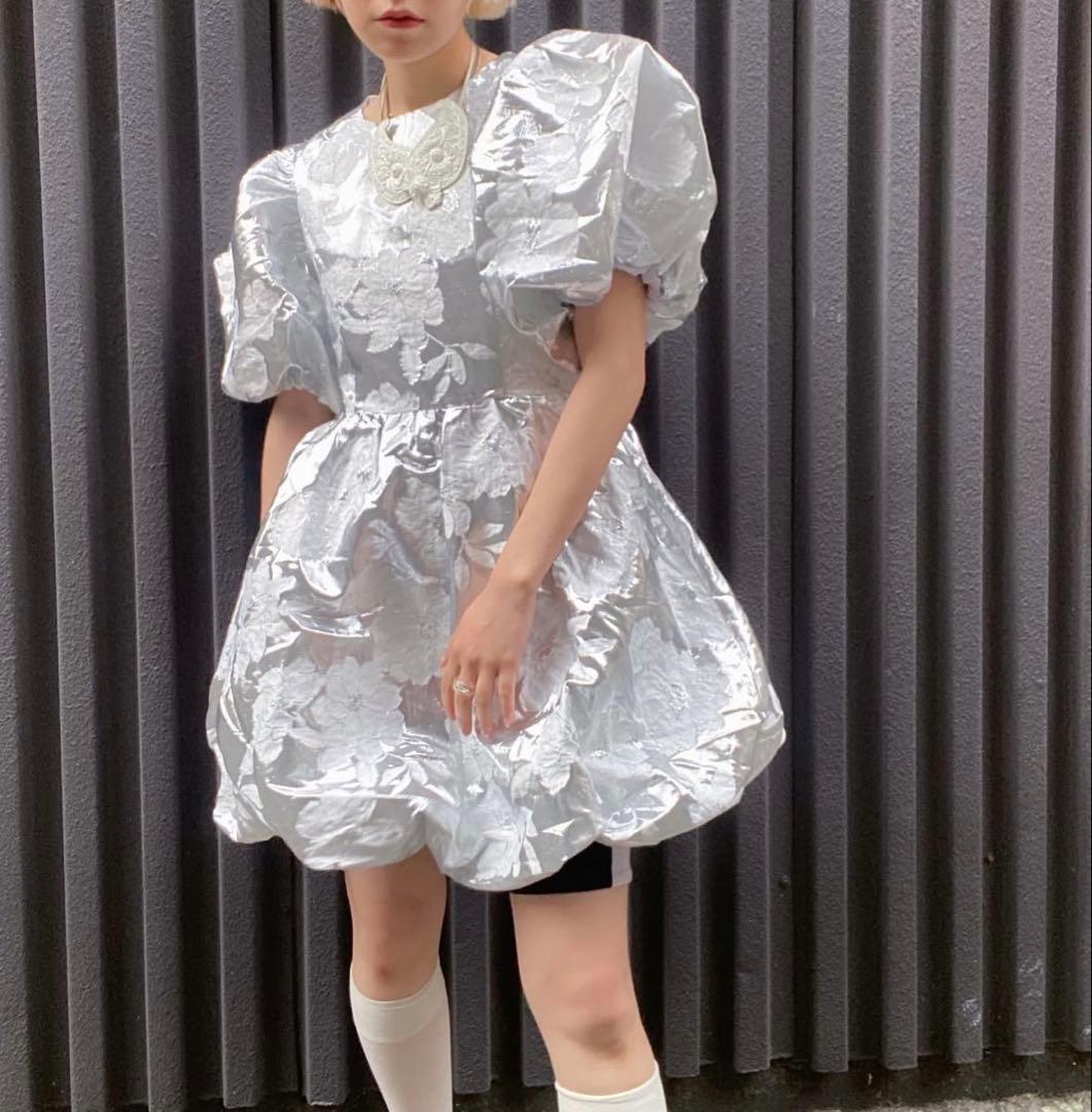 スーツ・フォーマル・ドレス Sister Jane Silver sweeper jacqard dress