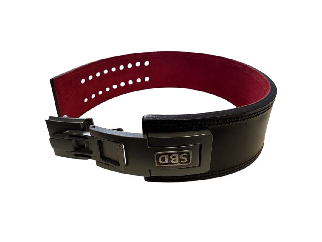 SBD トレーニング・パワーベルト 黒/赤　Mサイズ