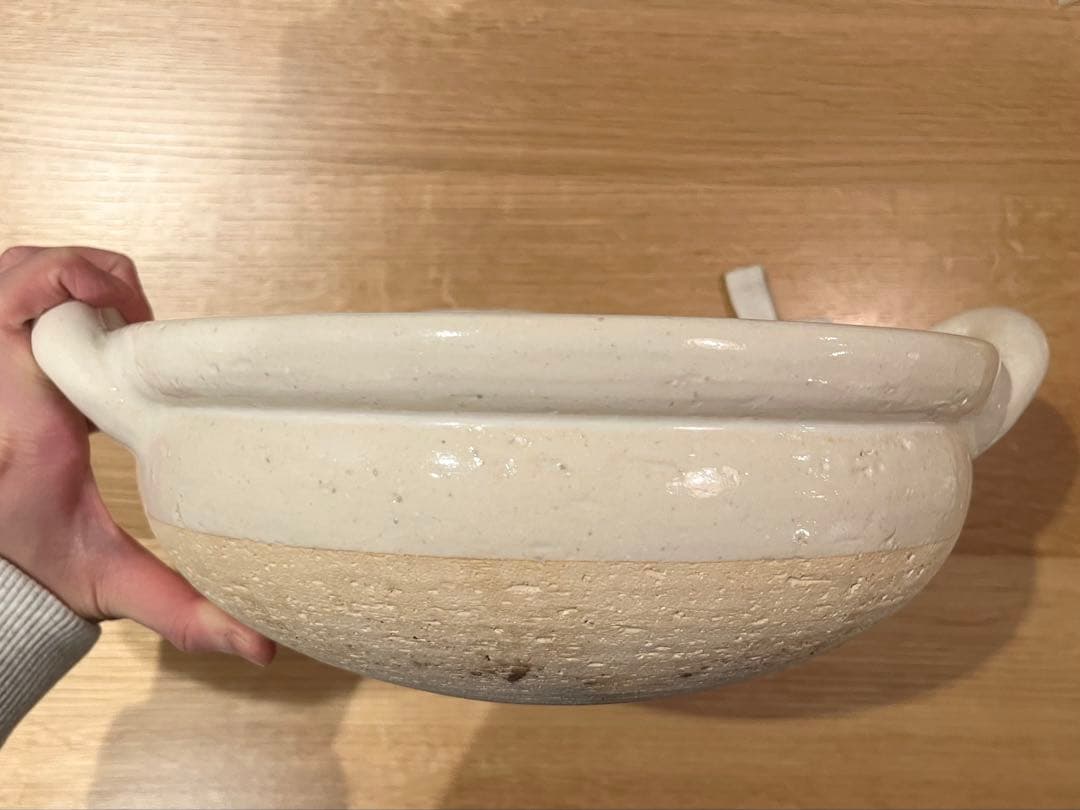 長谷園 ヘルシー蒸し鍋 白（中）