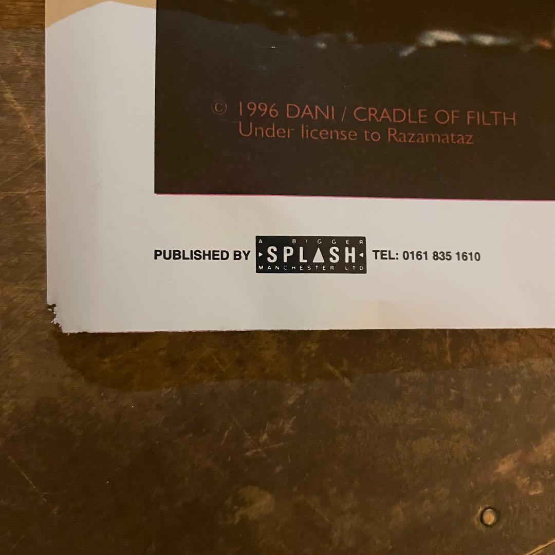 90s デッドストックCradle Of Filth大判ポスター