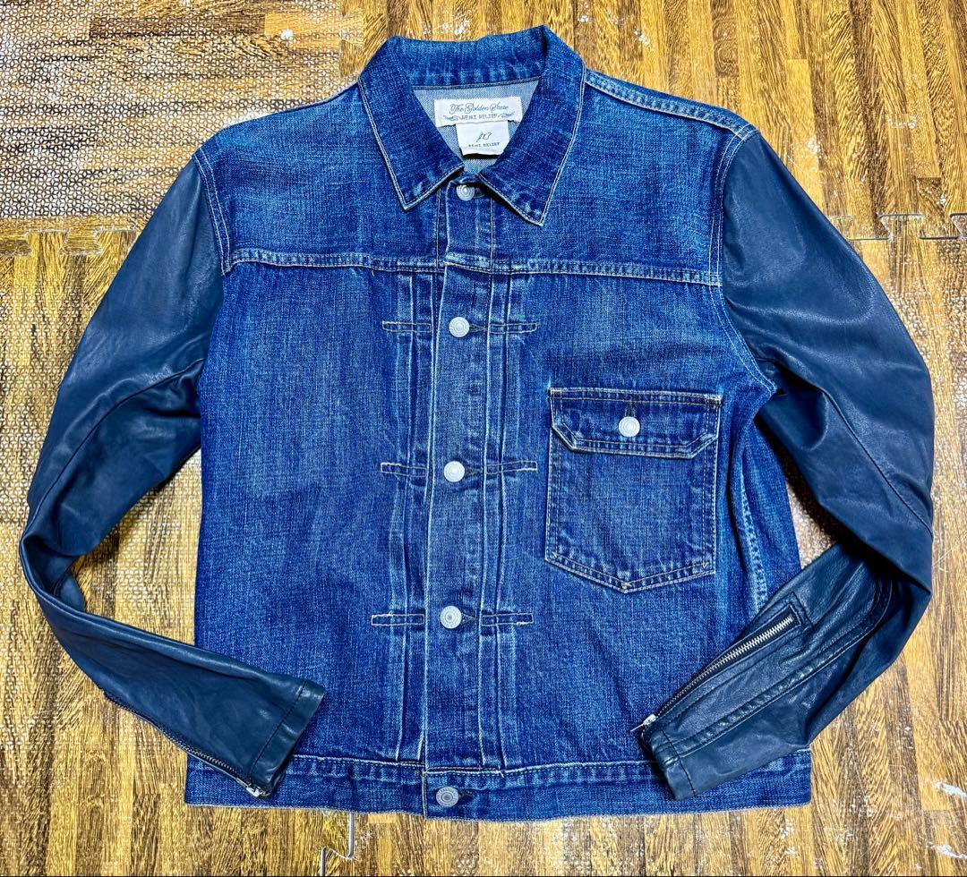 T*M様 REMI RELIEF ファースト針刺し袖レザーデニムジャケット《 S