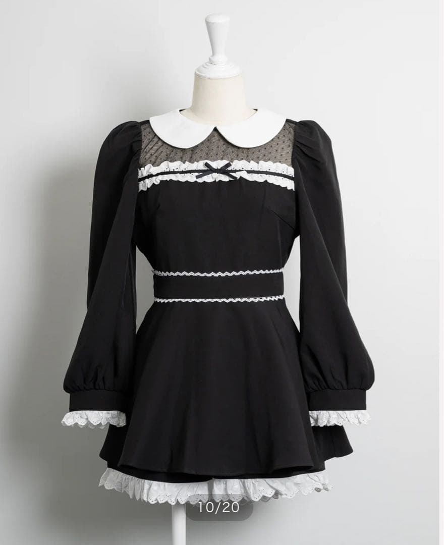 pium ピウム コットンフリルドーリー長袖セットアップ