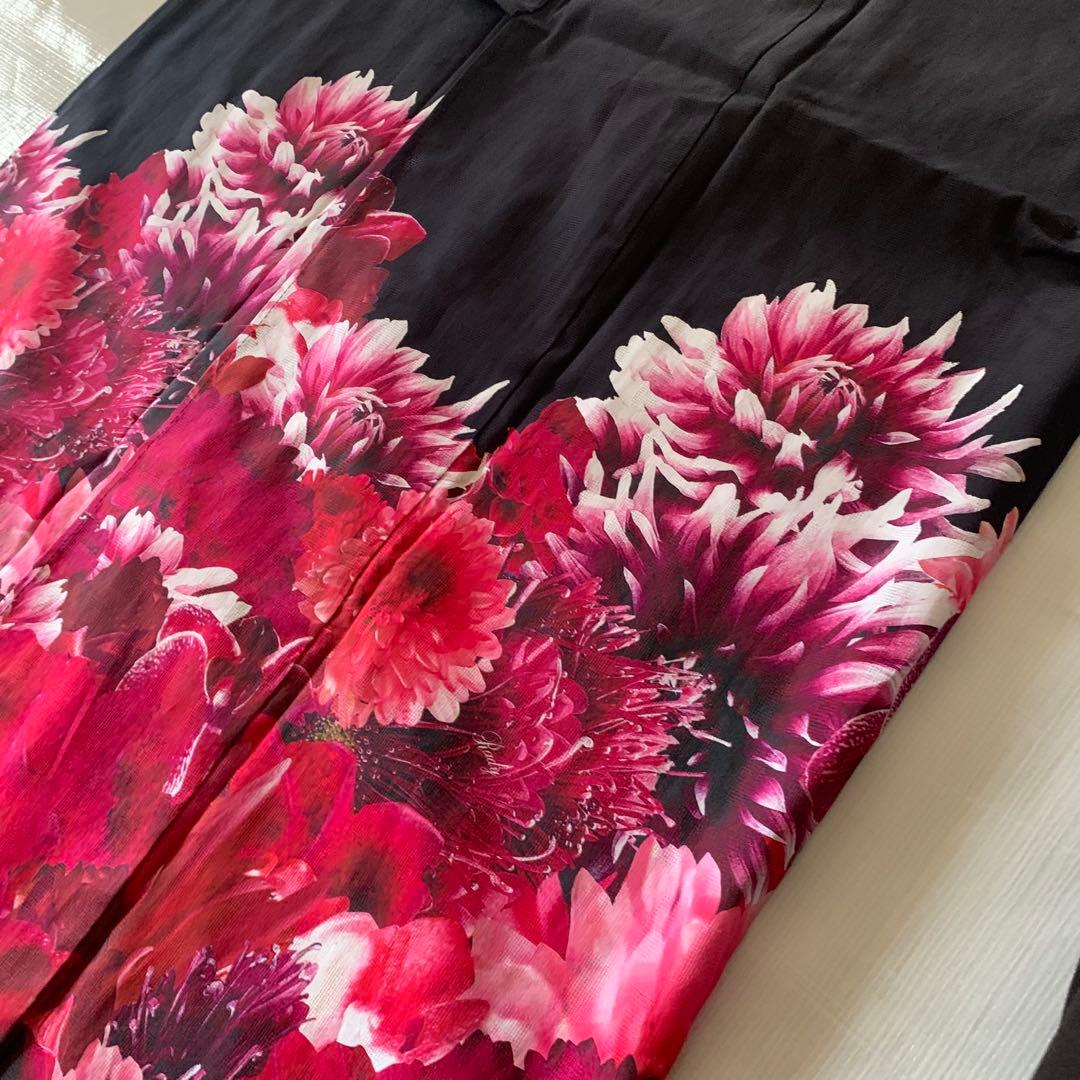 Rady レディー　浴衣　リゾートフラワー　リゾフラ　ブラック　黒　帯　ピンク