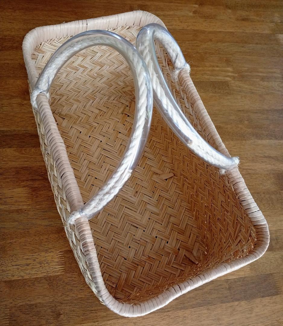 鳥越スズ竹細工【市場かご】大サイズ：岩手県二戸職人の手作り工芸品