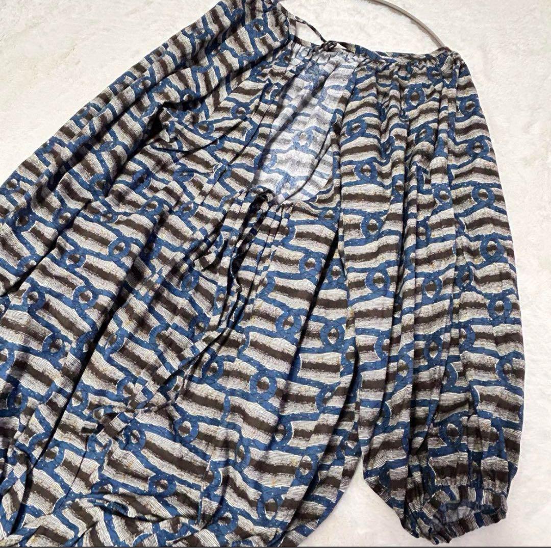 極美品✳︎6 ROKU COTTON BATIK DRESS ワンピース