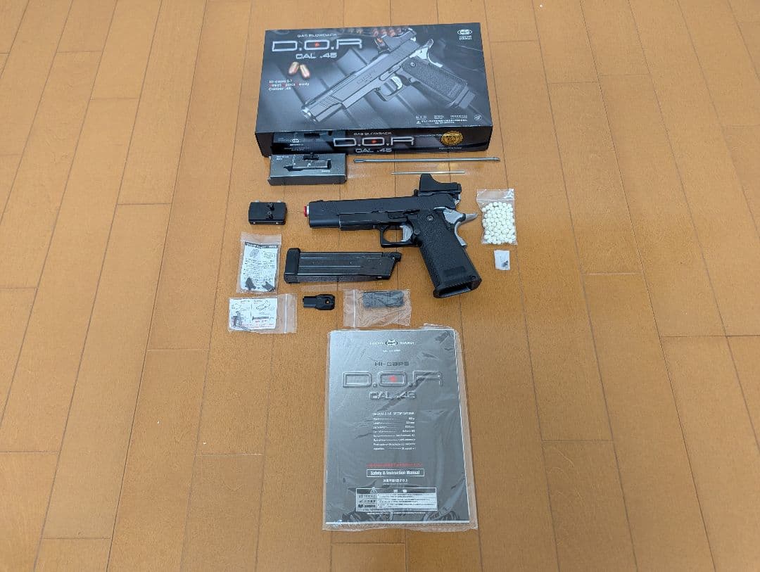 東京マルイ ガスブローバック ハイキャパD.O.R ドットサイト付　付属品あり