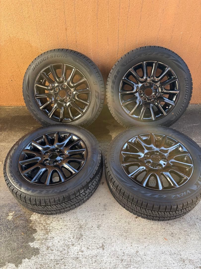 ミニクーパー純正アルミホイールセット 205/55R16 4本スタッドレス付き