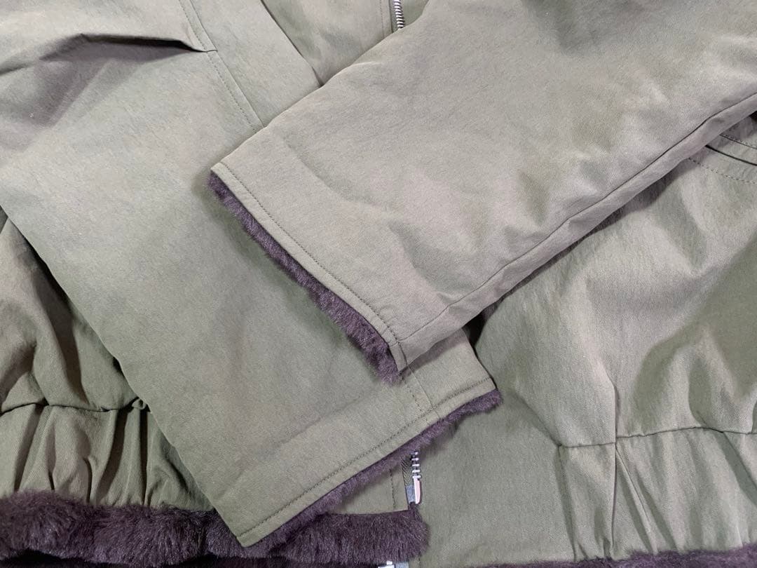 IAMALPHA ボア襟ジップブルゾン アウター