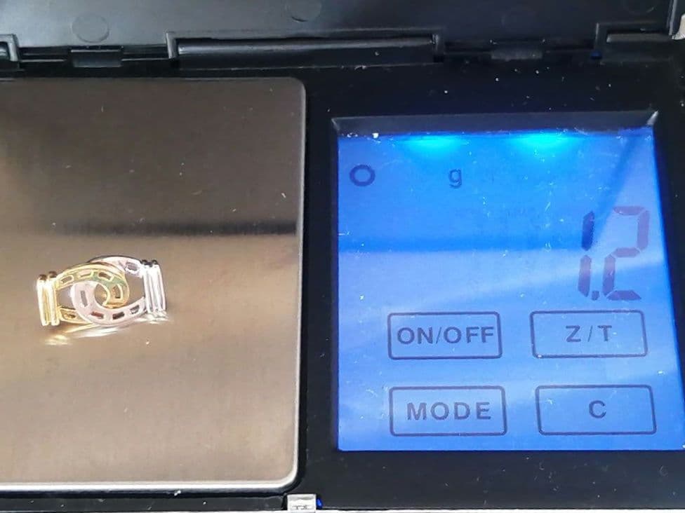 馬蹄 K18 pt900コンビ ピンバッジ ラペルピン